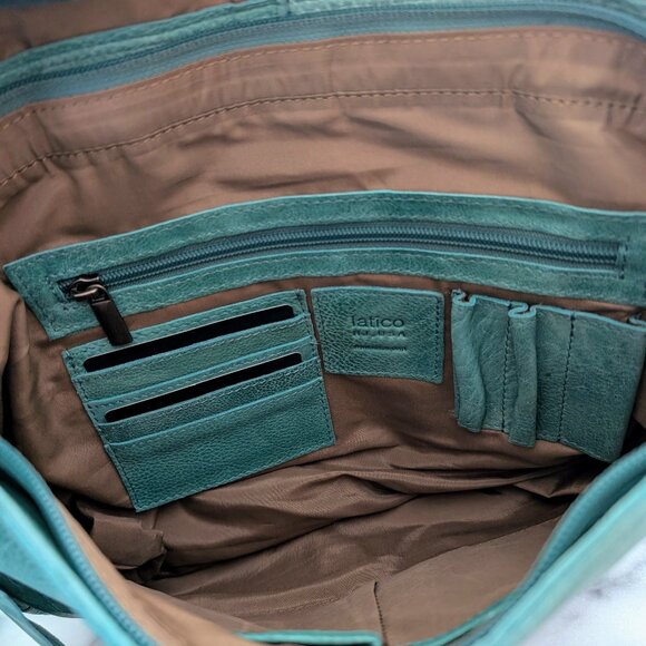 Turquoise latico Charlton Crossbody Bag - Picture 5 of 6
